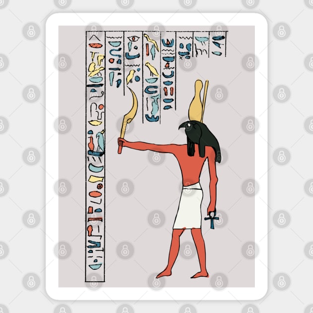 Ancient Egyptian Art form the Great Temple Magnet by KewaleeTee